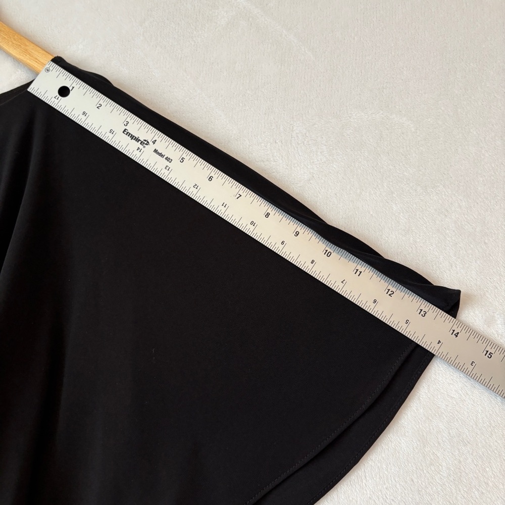 BHLDN Black Maxi Dress with Cape Sleeves - Picture 6 of 11